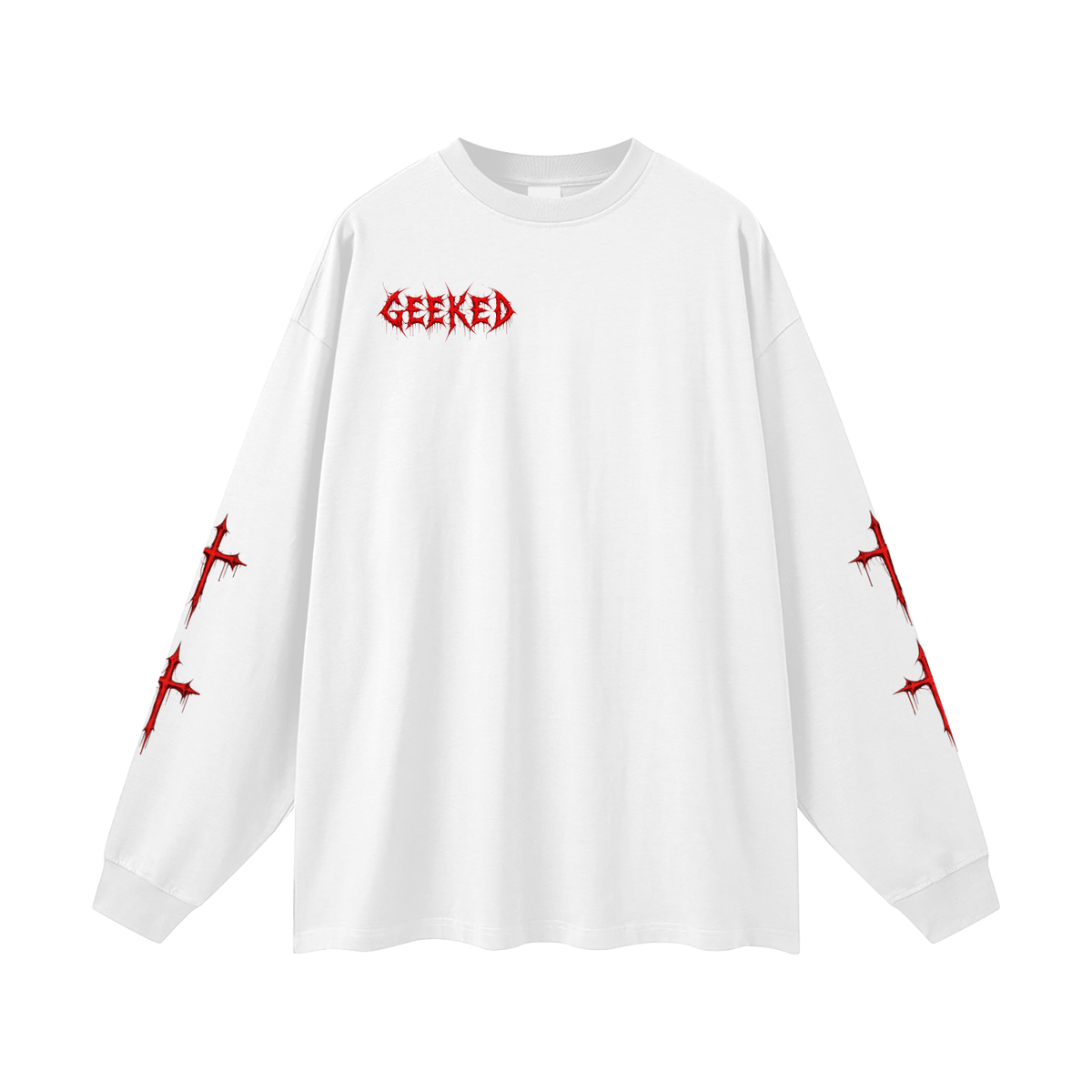 GEEKED - Oversized Unisex Long Sleeve T-Shirt