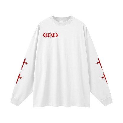 GEEKED - Oversized Unisex Long Sleeve T-Shirt