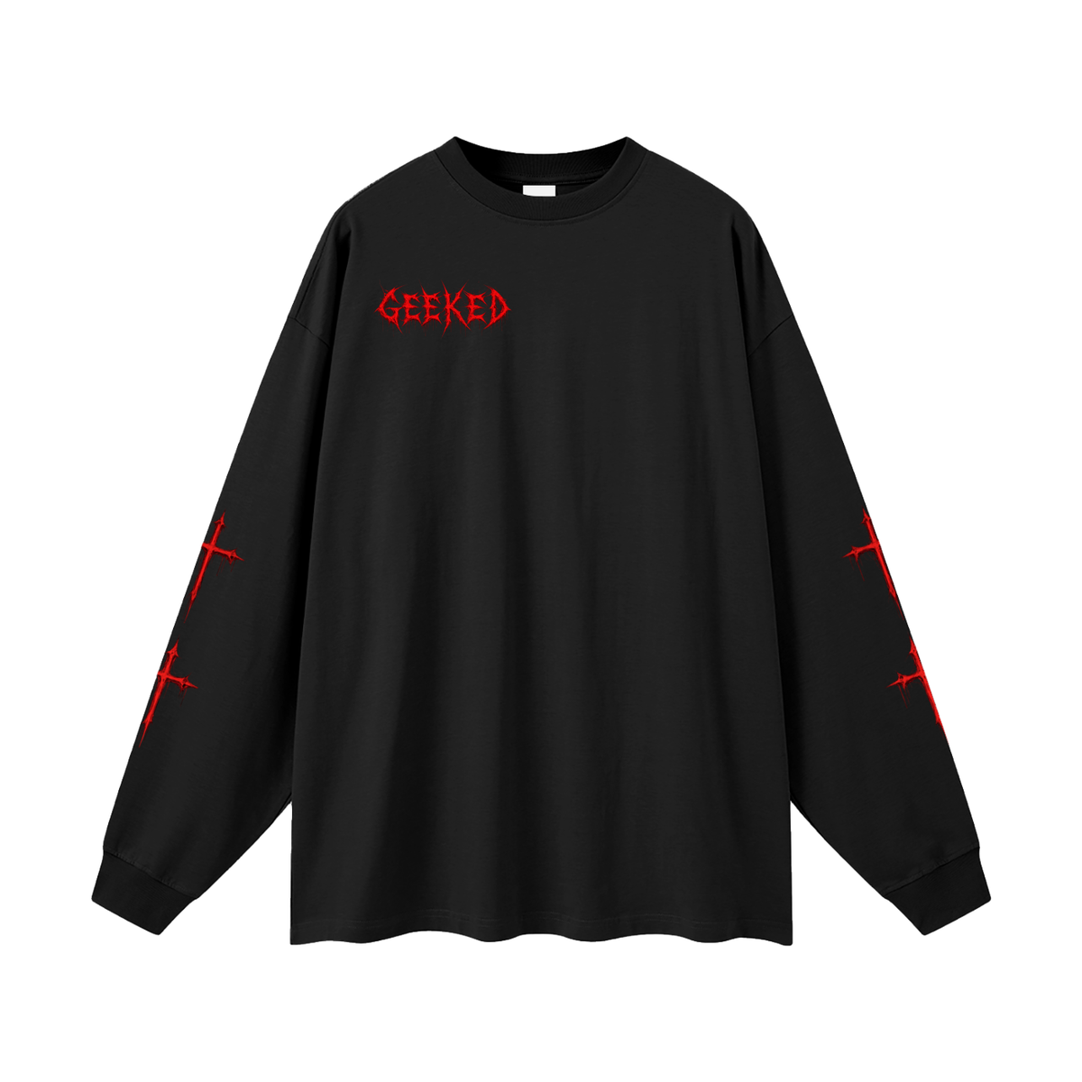 GEEKED - Oversized Unisex Long Sleeve T-Shirt