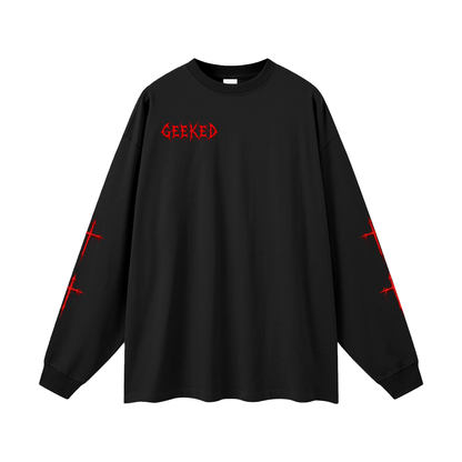 GEEKED - Oversized Unisex Long Sleeve T-Shirt
