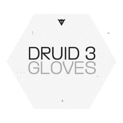 Druid 3 Leather Gloves – White/Black