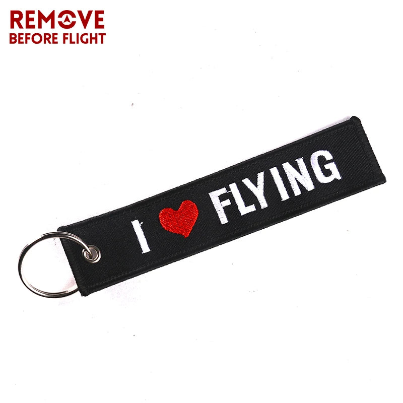 5 pack "I Love Flying" / Motorcycle Key Chain