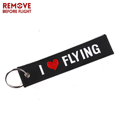 5 pack "I Love Flying" / Motorcycle Key Chain