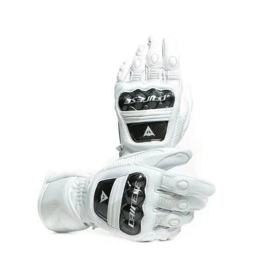 Druid 3 Leather Gloves – White/Black